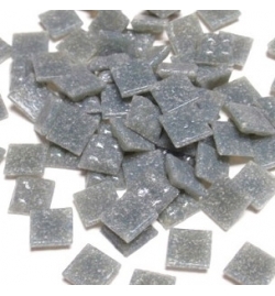 Ψηφίδες γυάλινες 10x10mm 200gr Ασημένιο