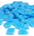 Ψηφίδες γυάλινες 10x10mm 200gr Γαλάζιο Azure
