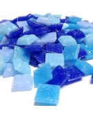 Joy Glass Mosaic 10x10mm 200gr - Mix Blue