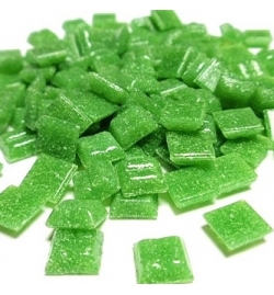 Joy Glass Mosaic 10x10mm 200gr - Lime Green