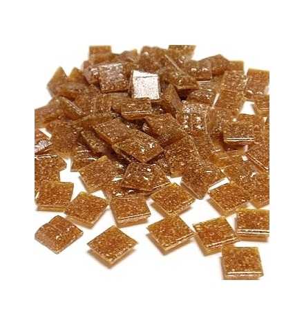 Ψηφίδες γυάλινες 10x10mm 200gr Καφέ