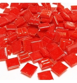 Joy Glass Mosaic 10x10mm 200gr - Glowing Red