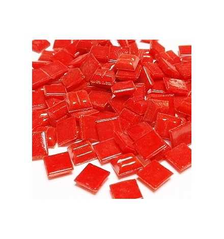 Joy Glass Mosaic 10x10mm 200gr - Glowing Red