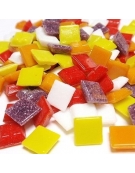 Joy Glass Mosaic 10x10mm 200gr - Fire on Ice Mix