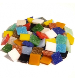 Joy Glass Mosaic 10x10mm 200gr - Harlequin Mix