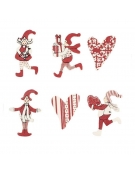 Christmas Wooden Figures Set 60pcs