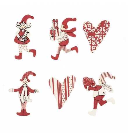 Christmas Wooden Figures Set 60pcs