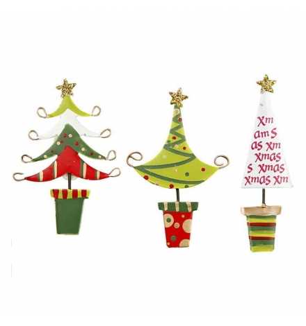 Metallic Christmas Tree 24pcs