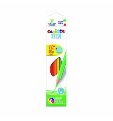 Pencils Colored Wood Free Set 6pcs - Carioca