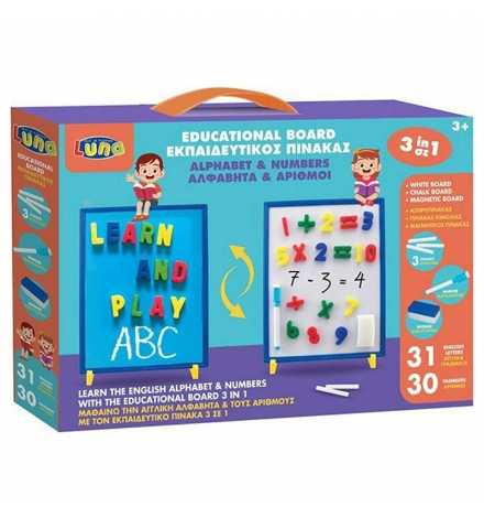 Magnetic Board - Blackboard English Alphabet and Numbers