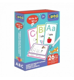 Learn the English Alphabet 26pcs Write & Erase - Luna