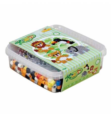 Hama Beads Maxi και Βάσεις 600pcs - Ζούγκλα