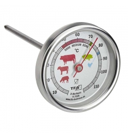 Analogue roast thermometer of stainless steel TFA