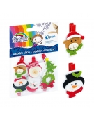 Wooden Christmas Pegs 6pcs