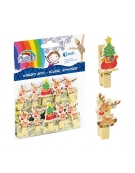 Wooden Christmas Pegs 10pcs
