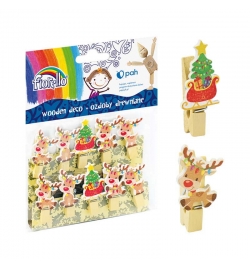 Wooden Christmas Pegs 10pcs