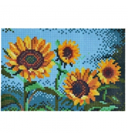 Hama Beads Art - Sunflowers
