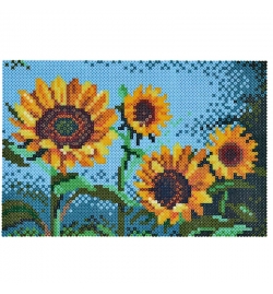 Hama Beads Art - Sunflowers
