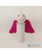 Little angel with Paper Roll