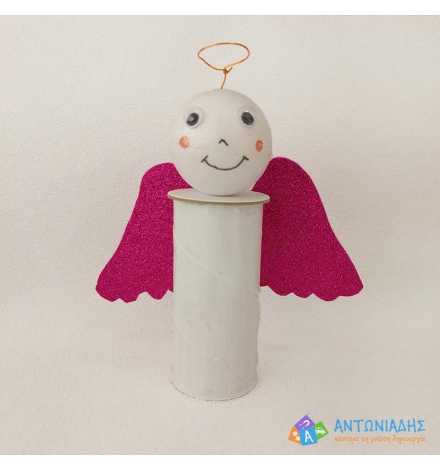 Little angel with Paper Roll