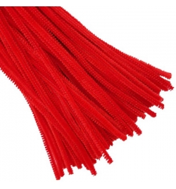 Pipe Cleaners 30cm Red 48pcs