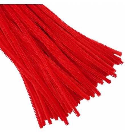 Pipe Cleaners 30cm Red 48pcs