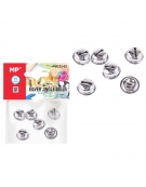 Bell 15mm 6pcs Silver