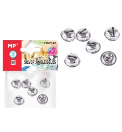 Καμπανάκια 15mm 6pcs Ασημένιο