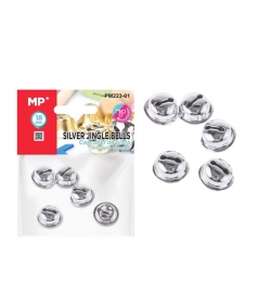 Καμπανάκια 18mm 5pcs Ασημένιο