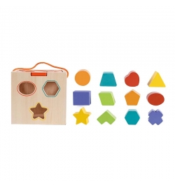 Wooden Shape Sorting Cube