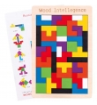Ξύλινο Puzzle Λογικής με τουβλάκια