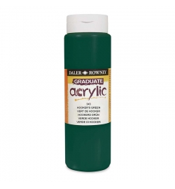 Acrylic Paint Graduate 500ml - Hookers Green