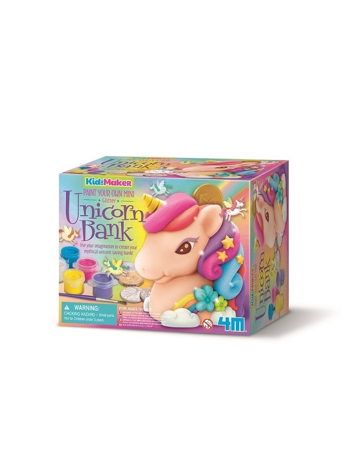 Paint Your Own Mini Glitter Unicorn Bank