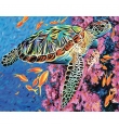 Painting by numbers on Canvas Set Turtle