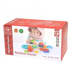 Wooden Rainbow Stacker 18pcs