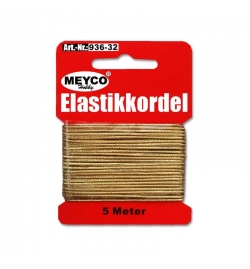 Elastic Cord 1mm Gold