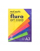 Set 15 Fluoro Art Card Sheets A3 230gr