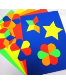 Set 15 Fluoro Art Card Sheets A3 230gr