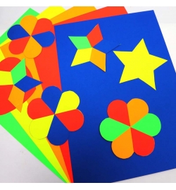 Set 15 Fluoro Art Card Sheets A3 230gr