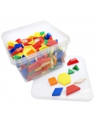 Hollow Plastic Pattern Blocks Set 250pcs