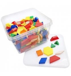 Hollow Plastic Pattern Blocks Set 250pcs