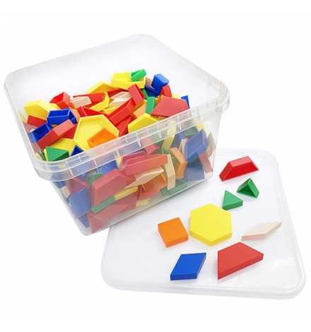 Γεωμετρικά Σχήματα (Pattern Blocks) 250pcs 1cm