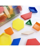 Γεωμετρικά Σχήματα (Pattern Blocks) 250pcs 1cm