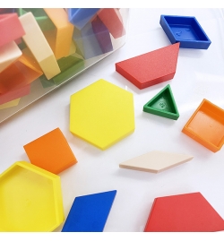 Hollow Plastic Pattern Blocks Set 250pcs