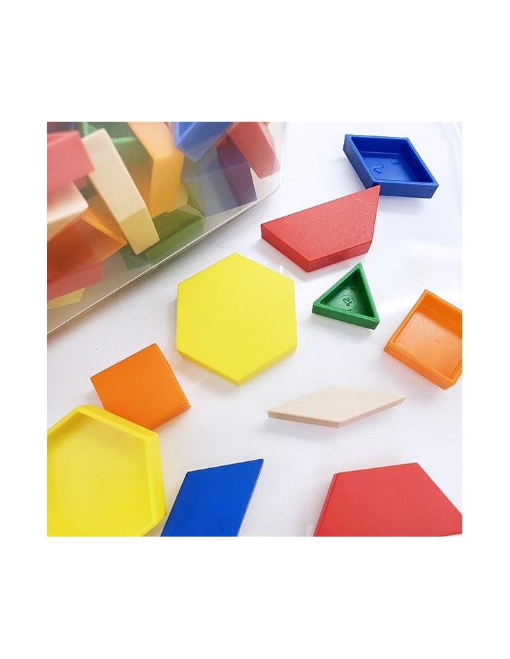 Hollow Plastic Pattern Blocks Set 250pcs