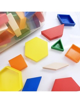 Hollow Plastic Pattern Blocks Set 250pcs