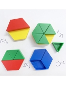 Hollow Plastic Pattern Blocks Set 250pcs