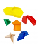 Hollow Plastic Pattern Blocks Set 250pcs