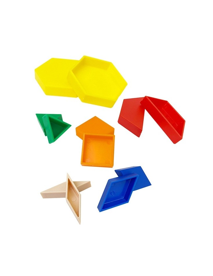 Γεωμετρικά Σχήματα (Pattern Blocks) 250pcs 1cm