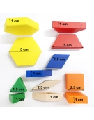 Hollow Plastic Pattern Blocks Set 250pcs